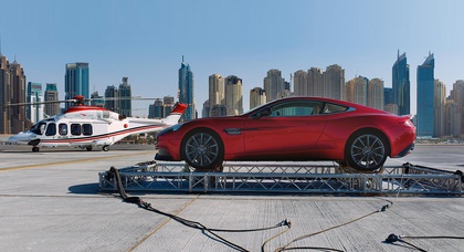 Aston Martin взлетел на 300 метров