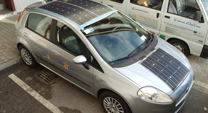 Итальянцы сделали из Fiat Punto гибрид на солнечных батареях