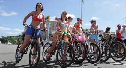 В воскресенье велосипедисты перекроют часть Киева