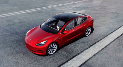 Электрическая Tesla Model 3 попала в мировой ТОП20 самых продаваемых автомобилей