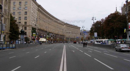 На центральных улицах Киева 29 и 30 сентября перекроют движение транспорта 
