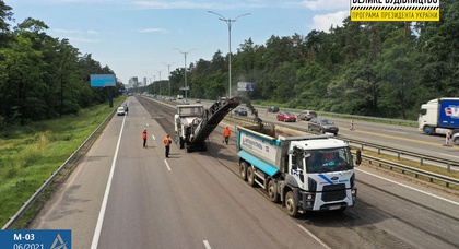 Укравтодор рассказал, что сделано на автомагистрали к «Борисполю» за две недели ремонта