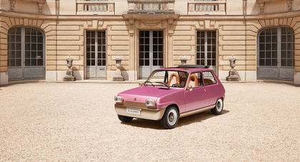 Renault 5 Diamant is an electric car with a pretzel instead of a steering wheel in the body of a popular model