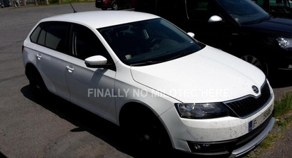 «Проходимец» Škoda Rapid Scout рассекречен на тестах