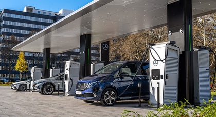 В Германии открыт первый европейский зарядный центр Mercedes-Benz мощностью до 300 кВт