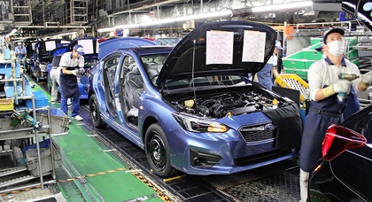 Завод Subaru в Японии остановил работу  