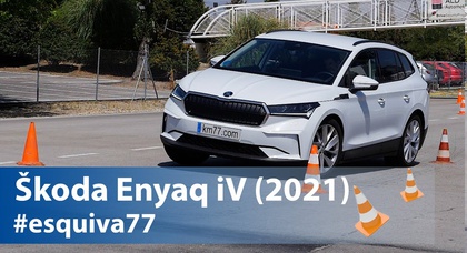 Кроссовер Škoda Enyaq iV прошел лосиный тест хуже Volkswagen ID.4