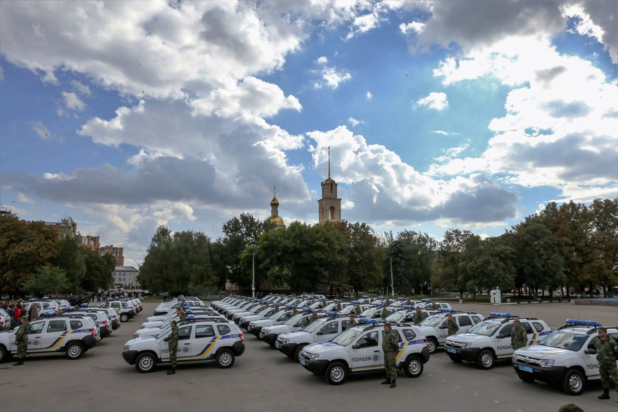 Полицейские Renault Duster в Славянске