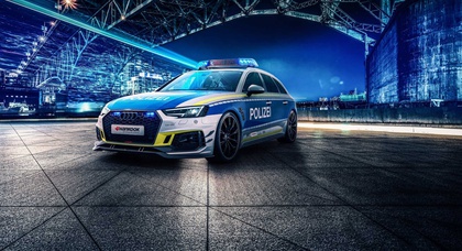 «Заряженный» Audi RS4 Avant примерил полицейскую ливрею 