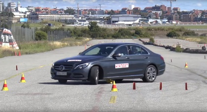 Гибридный Mercedes-Benz C-Class провалил «лосиный тест» (видео)