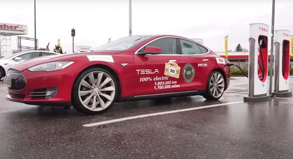 Эта Tesla Model S проехала почти 2 миллиона километров и сменила три блока батарей за свою жизнь