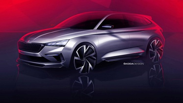 Škoda опубликовала эскизы концепт-кара Vision RS 