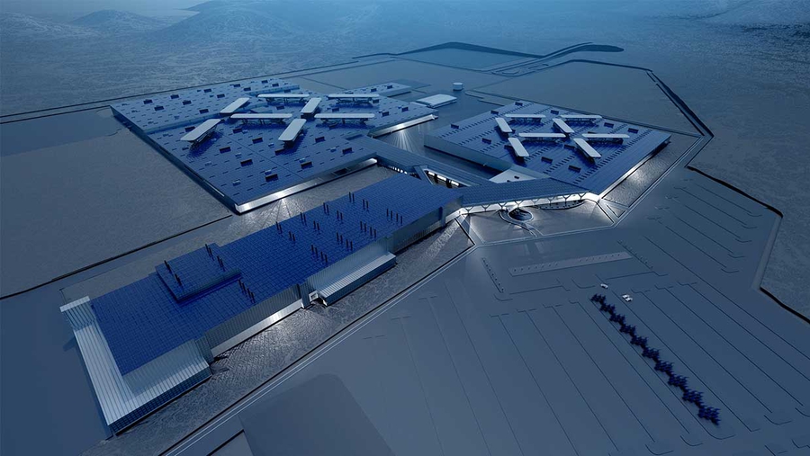 Проект нового автосборочного завода Faraday Future в штате Невада