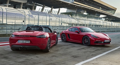  Компания Porsche представила «заряженные» версии Porsche 718 Boxster и Cayman 