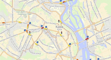 Московский мост — самое аварийно-опасное место в Киеве по данным «Яндекс»