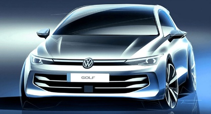 Volkswagen показал на эскизах рестайлинг Golf