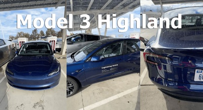Обновленный Tesla Model 3 замечен в США