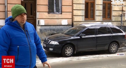 Во Львове водитель отсудил у коммунальщиков 60 тыс. гривен за упавший на автомобиль снег