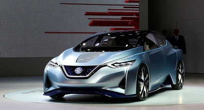Электрокар Nissan IDS Concept ездит без руля и общается с пешеходами