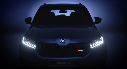 Škoda показала спортивный кроссовер Kodiaq RS на видео