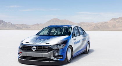 Volkswagen Jetta установил рекорд скорости на озере Бонневилль  