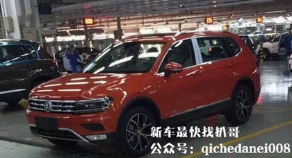 Китайцы раскрыли внешность удлинённого Volkswagen Tiguan