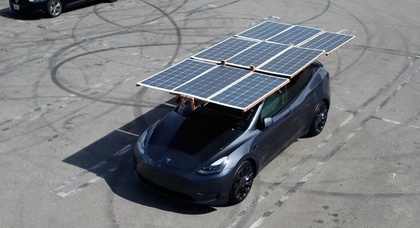 Солнечная крыша для Tesla Model Y прибавляет по 30 км за пять часов