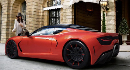 Дизайнер Lamborghini создал спорткар по мотивам истребителя F22