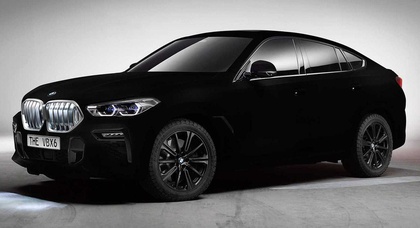 BMW сделала настолько черный автомобиль, что он кажется двухмерным