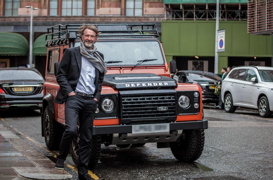 Джим Рэтклифф и Land Rover Defender Джим Рэтклифф