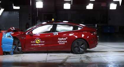 Tesla Model 3 получила самый высокий балл в истории Euro NCAP 