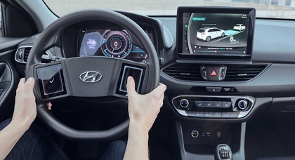 Хэтчбек Hyundai i30 оборудовали 3D-приборной панелью и «сенсорным» рулевым колесом 