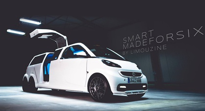 Создатели лимузинов построили шестиместный Smart ForTwo