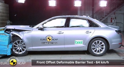 Audi A4, Honda HR-V, Honda Jazz и VW Caddy проверили в краш-тесте Euro NCAP