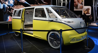 Детройт 2017: электрокар Volkswagen I.D. BUZZ увезет восьмерых на 600 километров
