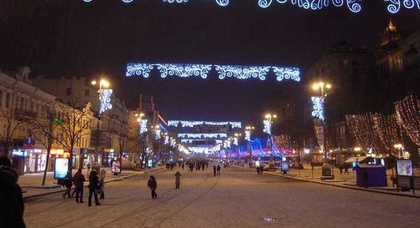 На новогодние праздники центр Киева перекроют на 10 дней