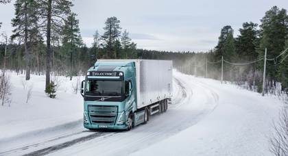 Электрические грузовики Volvo испытали вблизи полярного круга