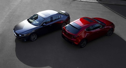 Представлены хэтчбек и седан Mazda3 четвёртого поколения