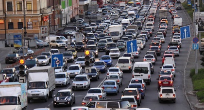 Завтра в Киеве будут пробки — центральную часть города перекроют для транспорта
