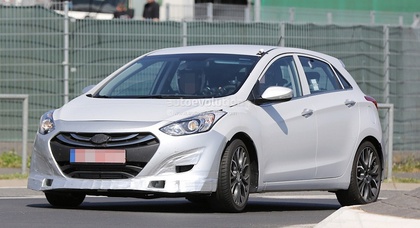 «Заряженный» Hyundai i30 выехал на испытания