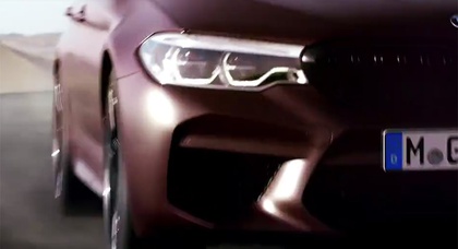 Внешность нового седана BMW M5 показали на видео 