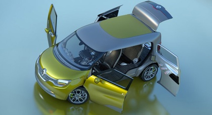 Компания Renault распространила видеоролик нового электрического компактвэна