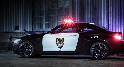 BMW M2 превратили в автомобиль патрульной полиции  