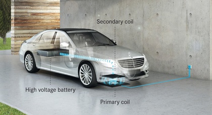 Седан Mercedes-Benz S 500e будет заряжаться от беспроводной зарядки