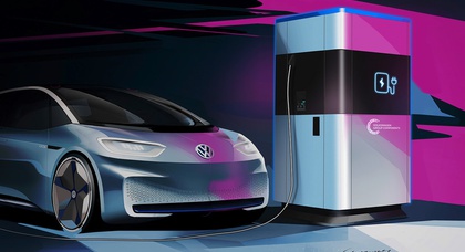 Volkswagen показал передвижную «заправку» для электромобилей