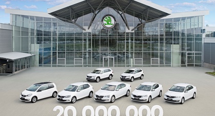 С конвейера сошел 20-миллионный автомобиль Škoda 