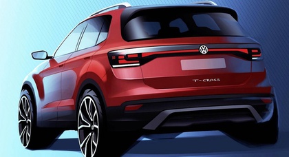Раскрыт дизайн нового компактного кроссовера Volkswagen T-Cross 