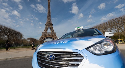 В Париже появится парк водородных такси Hyundai