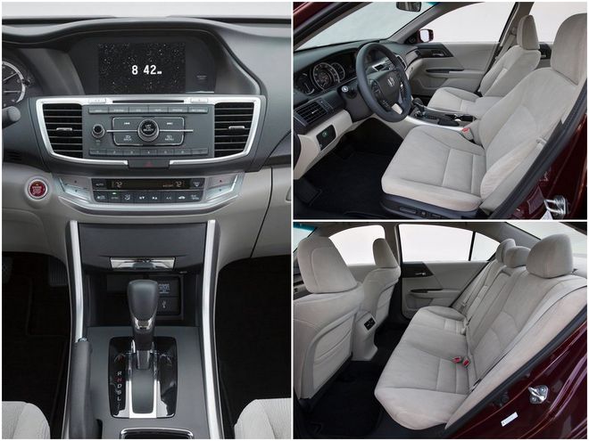 Honda Accord 2013 USA — интерьер, коллаж