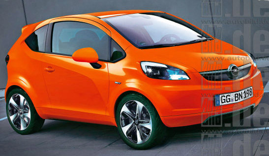 Opel Junior : первые фото самого копмактного автомобиля компании Opel (ФОТО)